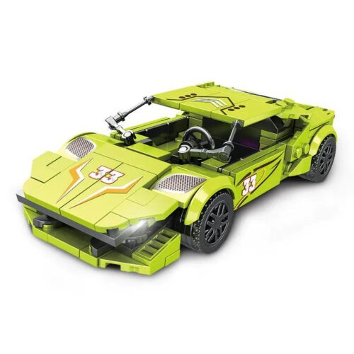 Bộ đồ chơi Lamborghini JP 88016, đồ chơi lắp ráp siêu xe Lamborghini màu xanh lá, phù hợp bé trai 6 tuổi, giá tốt
