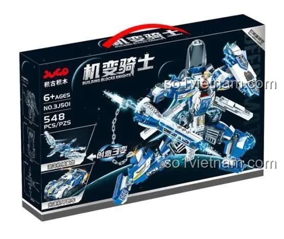 Hộp đồ chơi lắp ráp JUGO 3J501 Robot Chiến Đấu Tốc Độ, chất lượng cao, giá rẻ, dành cho bé trai 6 tuổi, phát triển tư duy.