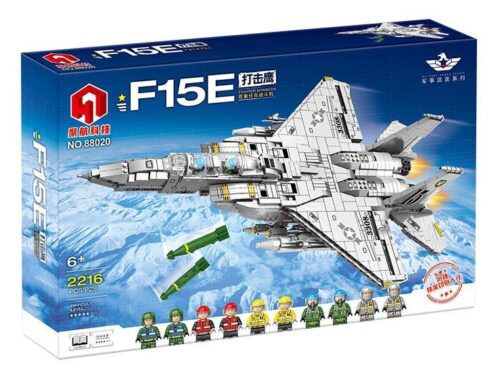 Bộ lắp ghép Juhang 88020 Máy bay chiến đấu F15E Strike Eagle, đồ chơi mô hình quân sự cho bé trai 6 tuổi, chất lượng cao, giá tốt