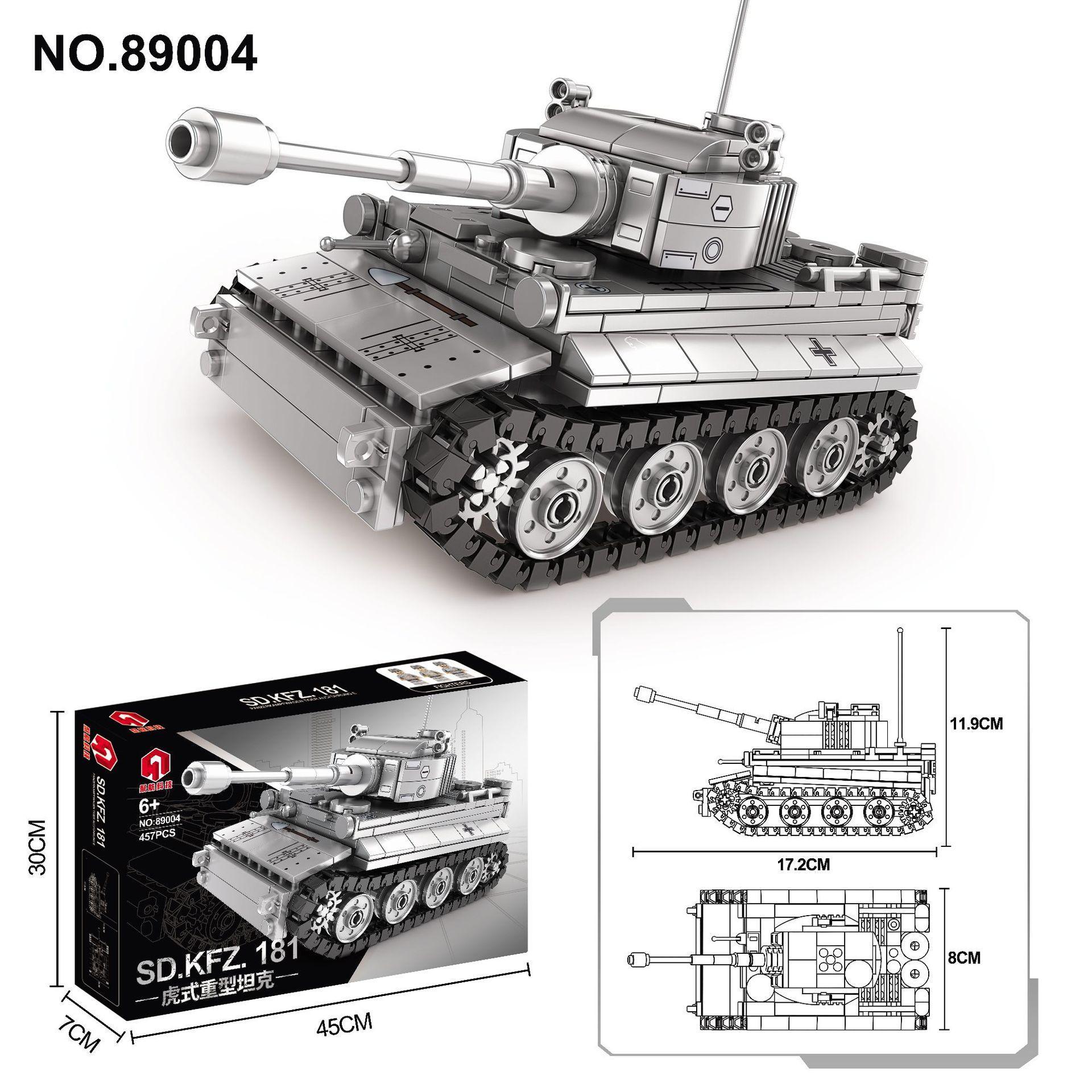 Bộ lắp ghép Xe Tăng Hổ Tiger I Sd.Kfz. 181 Juhang Technology 89004 cho bé trai 6 tuổi, mô hình xe tăng quân sự chân thực, chất lượng cao, giá tốt.