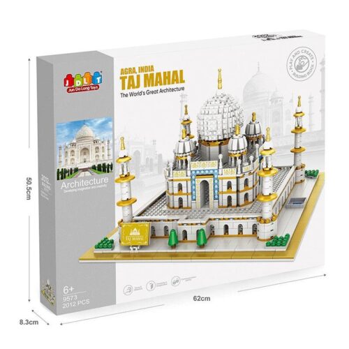 Bộ lắp ghép Taj Mahal Jun Da Long Toys 9573 với 2012 mảnh ghép, mô hình kiến trúc kỳ quan thế giới, phù hợp cho bé trai và bé gái từ 6 tuổi trở lên, giá tốt.