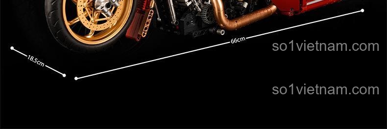 Mô hình Xe máy Harley King Retro K盒子 10514 - Hộp sản phẩm