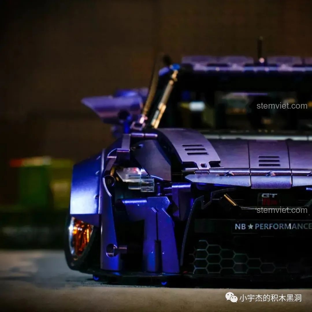 Chi tiết mặt trước mô hình K Box Nissan GT-R 1:10