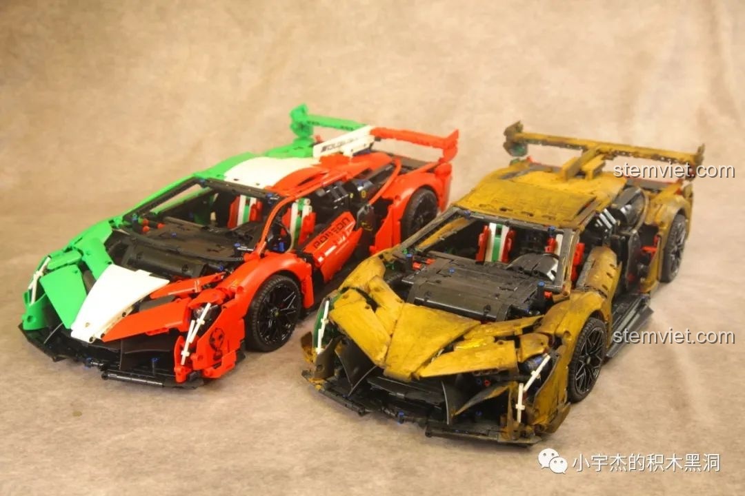 Góc nhìn ngang thân xe K Box 10222B phiên bản chiến tổn, khoe trọn hiệu ứng sơn độc đáo.