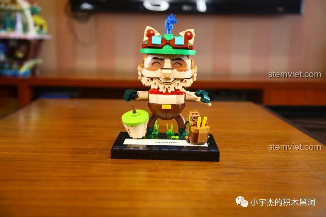 Mô hình Teemo K Box 10302 với gậy và ba lô, đồ chơi mô hình Nhân vật Teemo, sẵn sàng cho cuộc phiêu lưu