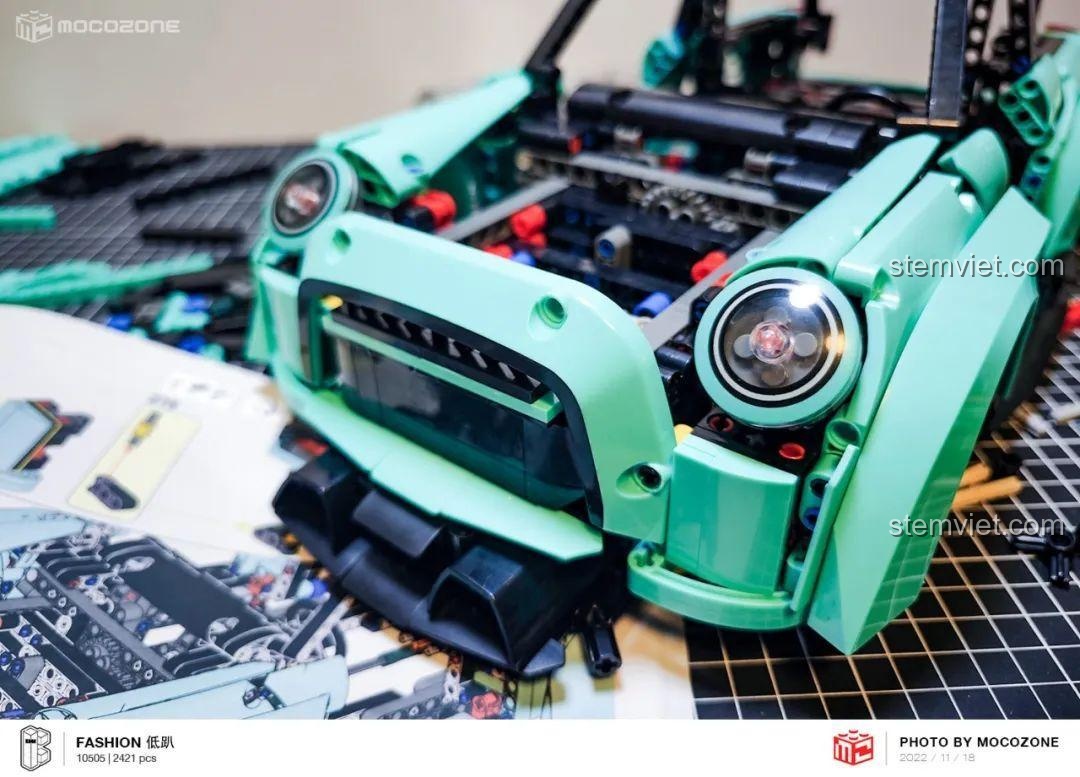 Đầu xe Mô hình BMW MINI gầm thấp K-Box đã hoàn thiện với đèn pha và lưới tản nhiệt.