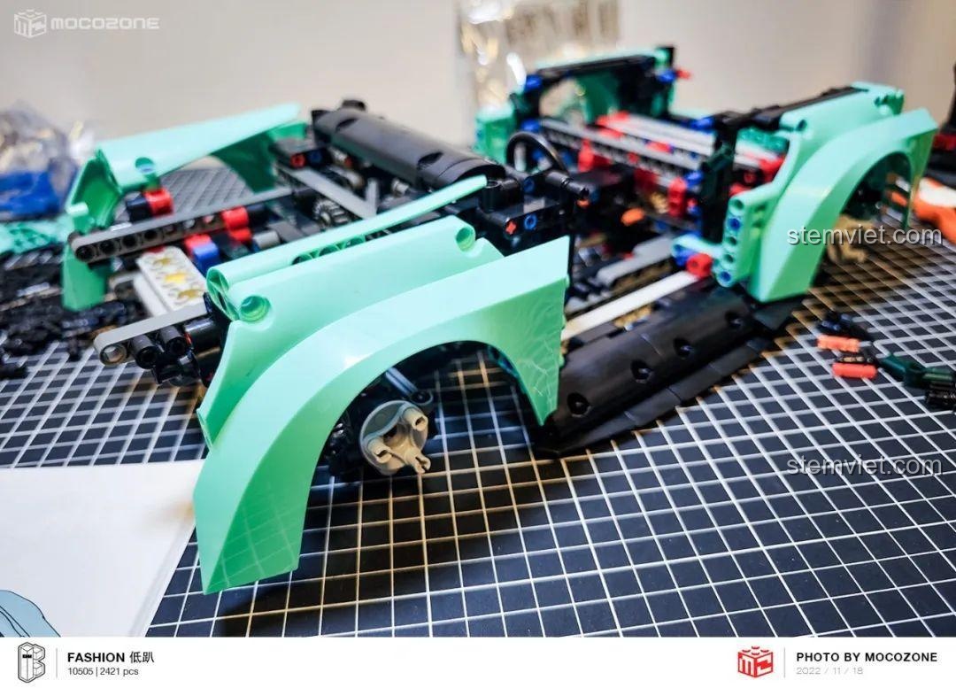 Gắn các vè xe widebody vào khung xe K-Box 10505.