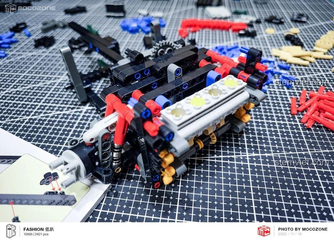 Khung gầm và động cơ của Mô hình BMW MINI gầm thấp K-Box đã được hoàn thiện.