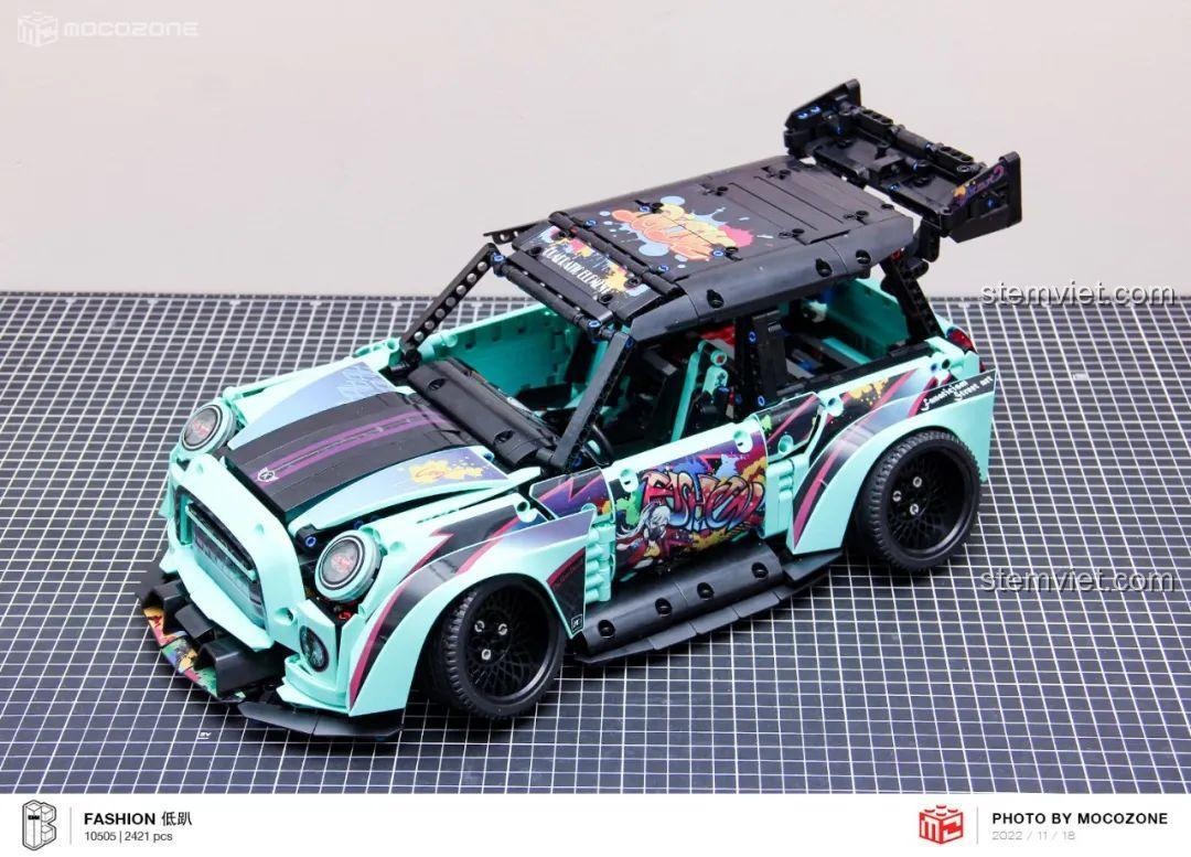 Góc nhìn tổng thể từ trên cao của Xe Đua BMW MINI Độ K-Box 10505 đã dán decal.