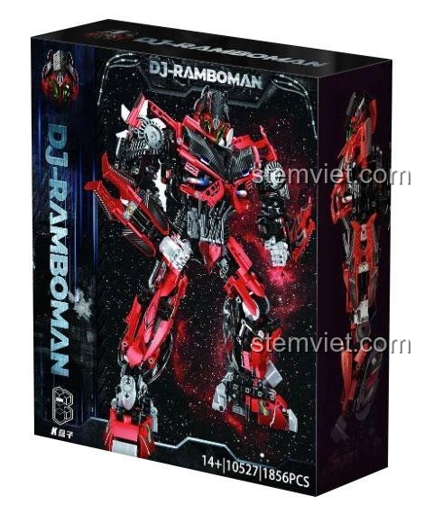 Hộp đồ chơi lắp ráp K Box 10527 DJ-RAMBOMAN, mô hình robot Dino Stinger 1856 chi tiết.
