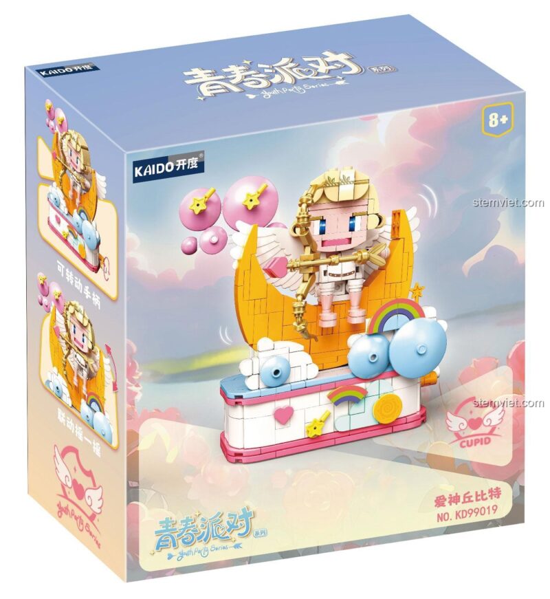 Hộp bộ xếp hình Kaido KD99019 Thần Tình Yêu Cupid, phù hợp bé gái 8 tuổi