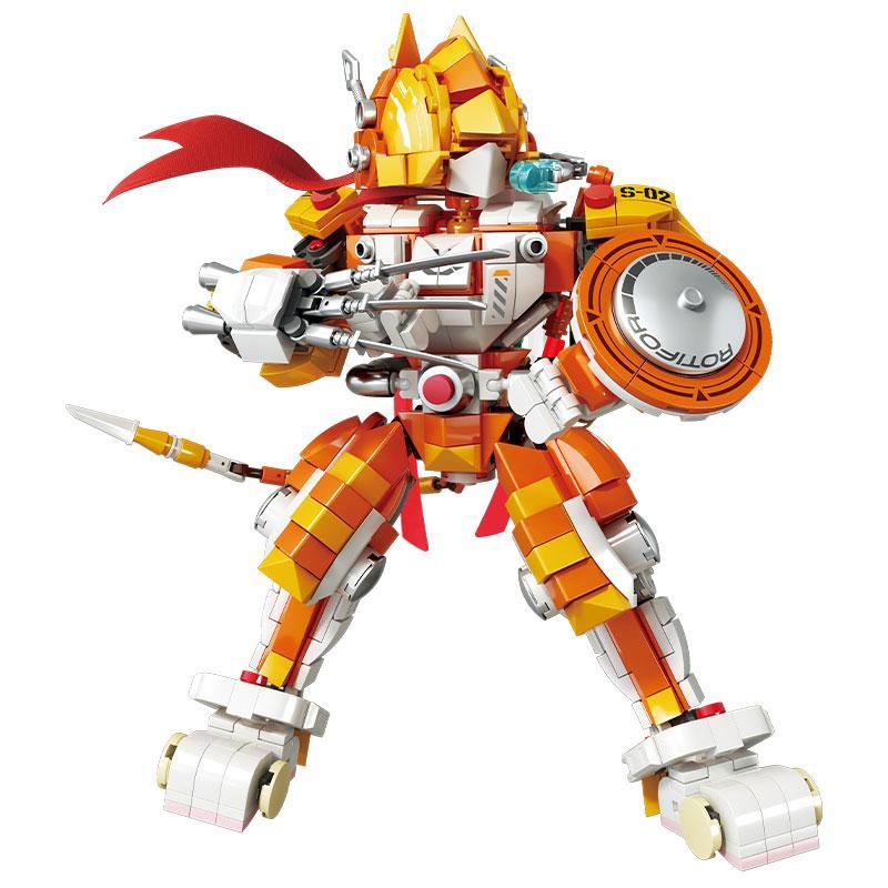 Mô hình đồ chơi lắp ráp Robot Mèo Cam Taiju Kaido KD99033 giá rẻ, một chiến binh mecha cyberpunk mạnh mẽ dành cho bé trai 8 tuổi.