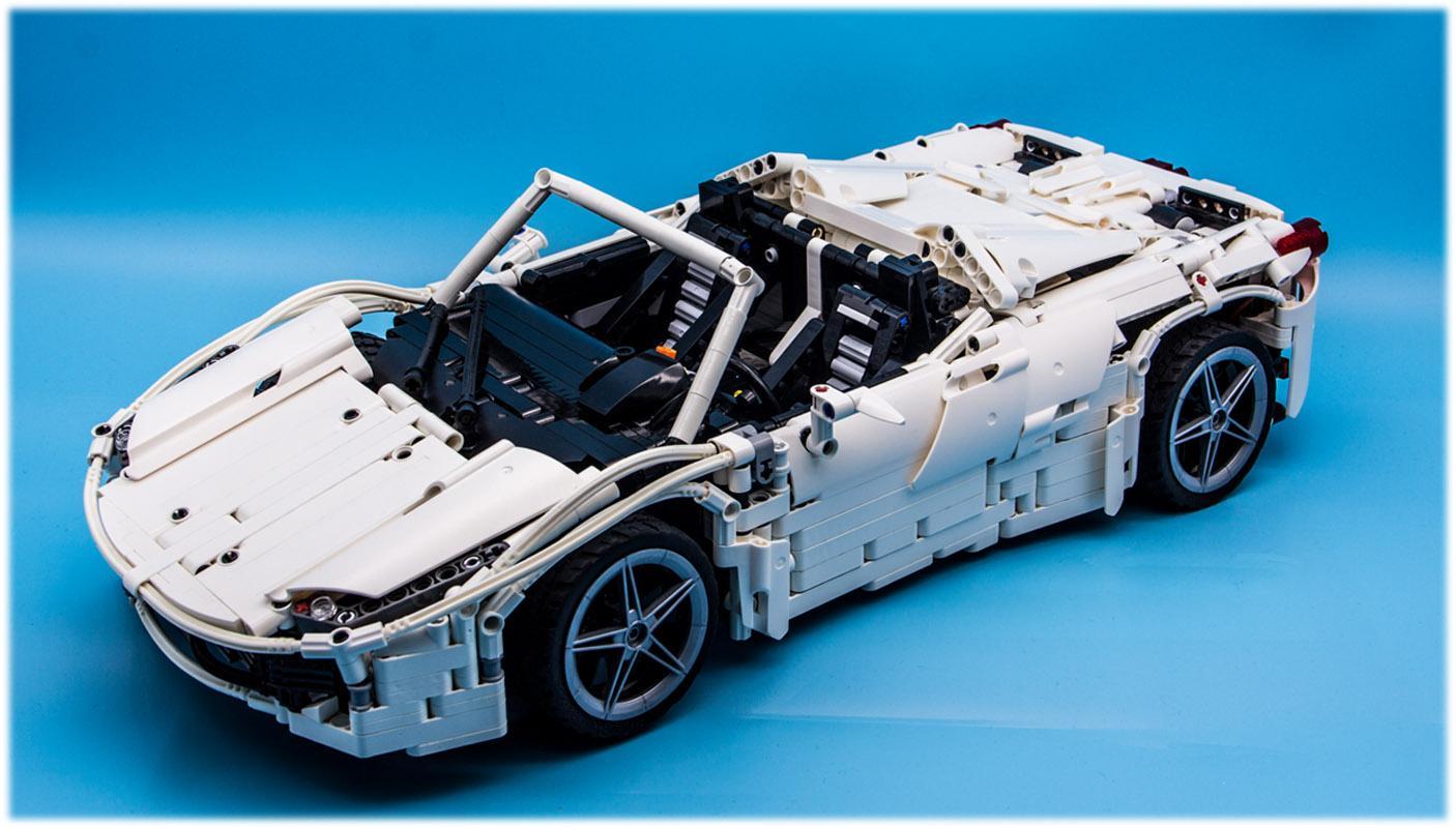 CW003A Siêu xe lắp ráp Kailuolin màu trắng, bộ lắp ráp 3A cho con trai 14 tuổi, giá tốt.