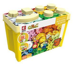 Hộp bộ lắp ghép Thùng Gạch Lắp Ráp Thế Giới Vui Nhộn Kaizhi Bao 690903, đồ chơi giáo dục cho bé 3 tuổi, giá tốt.