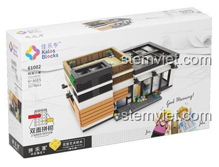 Mô hình bộ lắp ghép Ngôi Nhà Thời Trang Kalos Blocks 61002 cho bé gái 6 tuổi, kiến trúc hiện đại, giá tốt.