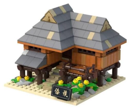 Mô hình nhà sàn dân tộc Thái Kalos Blocks 81003, bộ lắp ráp kiến trúc Trung Hoa cho bé 6+ tuổi.