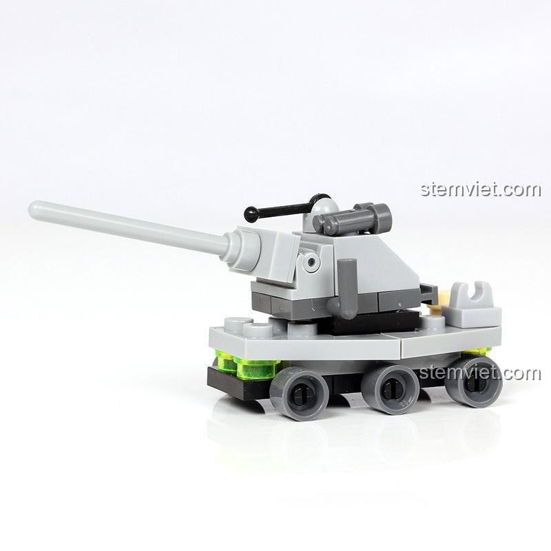 Chi tiết mô hình mini 8008 Xe Tên Lửa Chiến Ưng. Chất liệu nhựa ABS an toàn, chi tiết sắc nét.