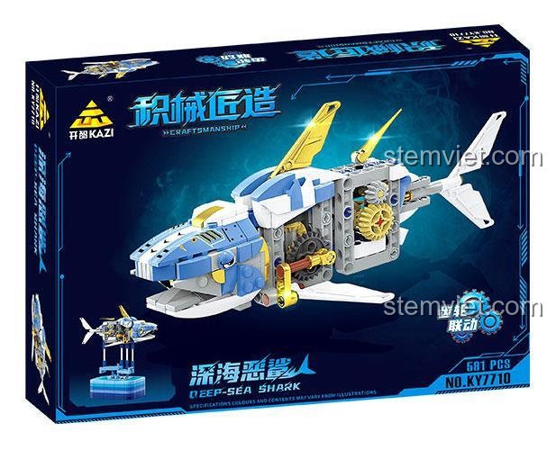 Hộp sản phẩm đồ chơi mô hình Cá Mập Steampunk KAZI KY7710 581 mảnh, chất lượng cao giá tốt
