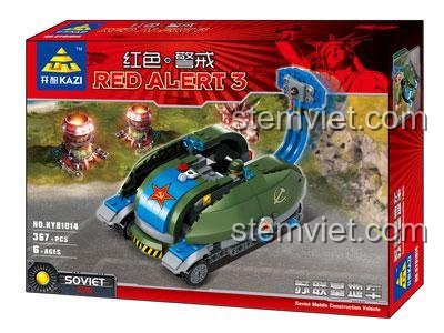 Hộp đồ chơi mô hình KAZI KY81014 Soviet Mobile Construction Vehicle, gồm 367 chi tiết, quà tặng sáng tạo cho con trai.