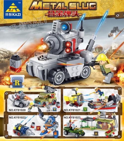 Bộ lắp ghép Tàu Ngầm và Thuyền Chiến Metal Slug KAZI KY81021 cho bé trai 6 tuổi, đồ chơi lắp ráp giá tốt, mô hình chiến đấu dưới nước.