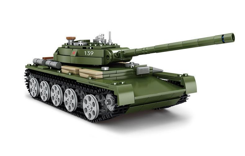 KAZI KY82049 T-44 Xe tăng quân sự bộ đồ chơi cho bé trai 6 tuổi