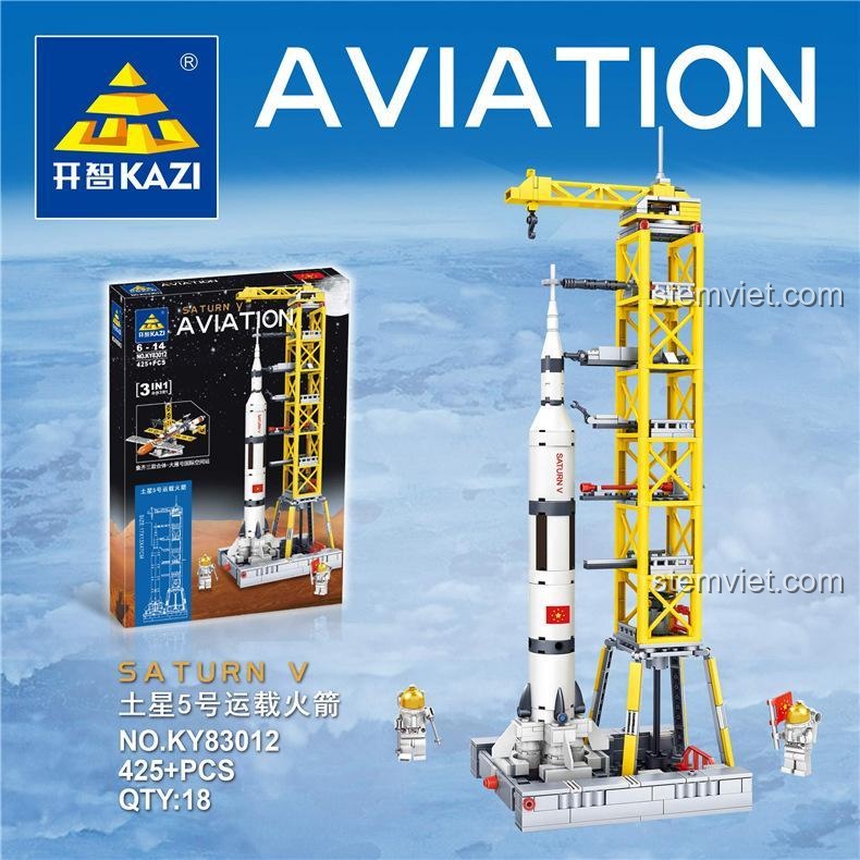 Mô hình tên lửa Saturn V KAZI KY83012