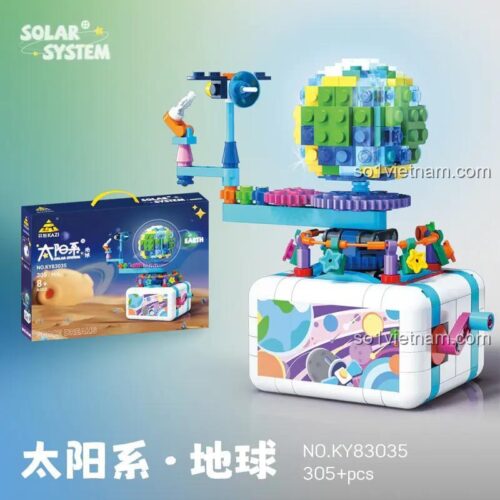 Mô hình KAZI KY83035 Hệ Mặt Trời Trái Đất đã lắp ráp