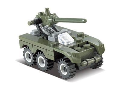 Đồ chơi mô hình KAZI KY84012 Xe Phòng Không Quân Sự 40 mảnh ghép màu xanh lá, phù hợp cho bé trai 6 tuổi, giá tốt