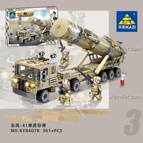Bộ lắp ghép KAZI KY84078 Xe quân sự Đông Phong-41