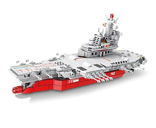 Mô hình hoàn chỉnh của bộ lắp ghép Tàu sân bay Phúc Kiến KAZI KY84124 với 795 chi tiết, đồ chơi sáng tạo cho con trai từ 6 tuổi, giá rẻ.