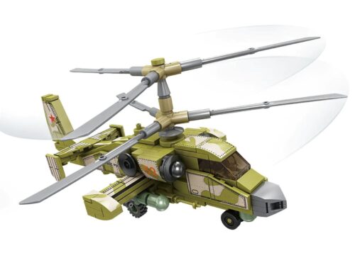 Trực thăng KA-52 Cá Sấu KAZI KY84141 bộ đồ chơi quân sự