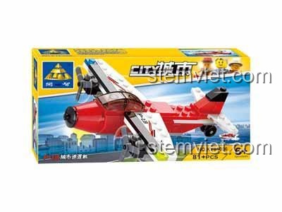 Ảnh thực tế đồ chơi mô hình KAZI 85006 Máy bay dân dụng sau khi lắp ráp, chất lượng tốt, giá hợp lý.