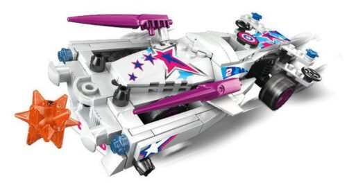 Hộp đồ chơi lắp ráp KAZI KY86010 Xe đua Bão Táp. Món quà sinh nhật cho bé trai 6 tuổi, 124 chi tiết.