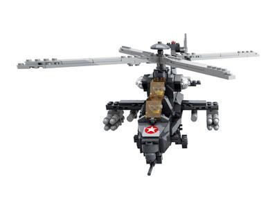 Bộ lắp ghép KAZI KY98405 Trực thăng vũ trang-10, mô hình quân sự chi tiết, phù hợp bé trai 6 tuổi, giá tốt.