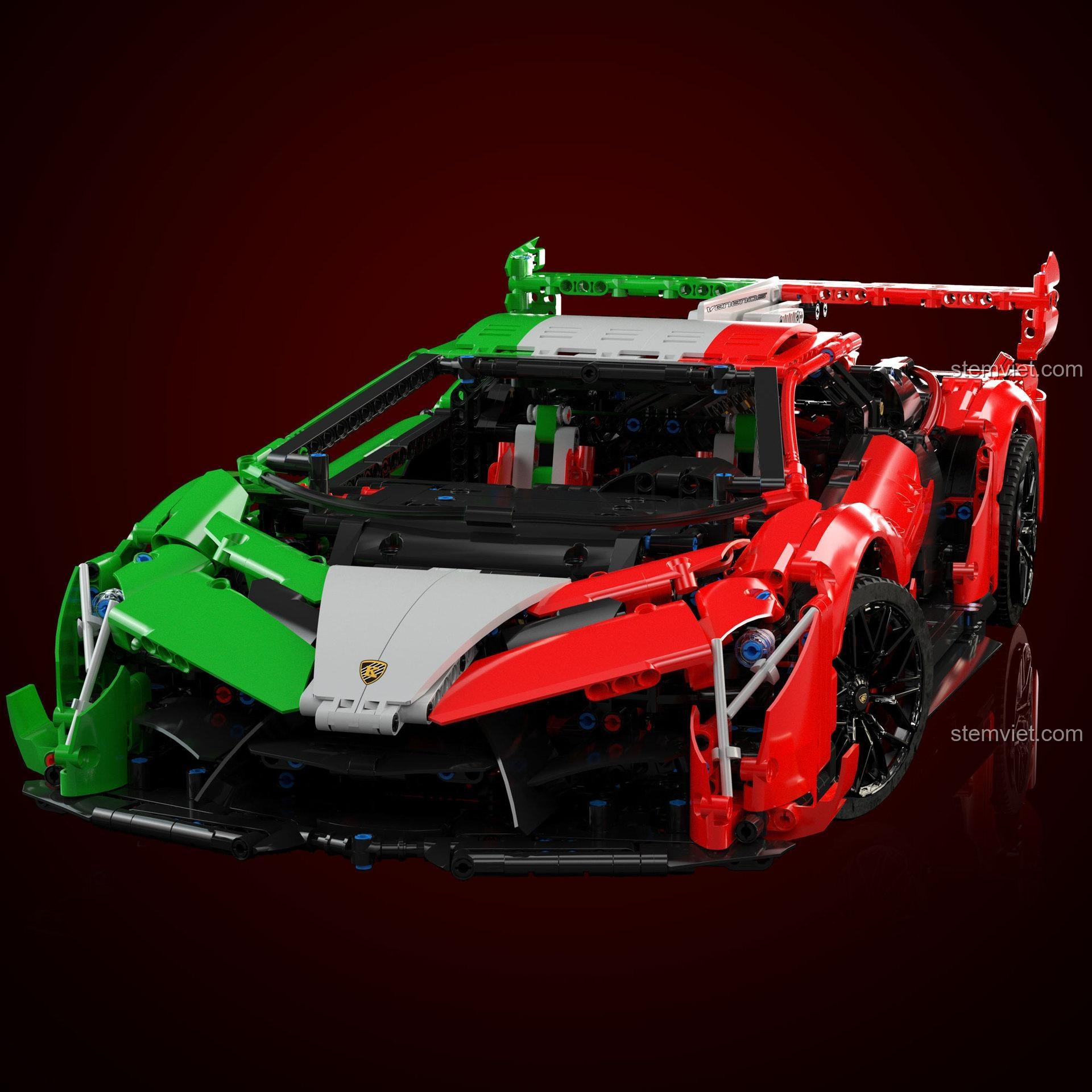 K Box 10222 Lamborghini Veneno, bộ khối lắp ghép siêu xe với thiết kế đỉnh cao, phù hợp con trai 14 tuổi.