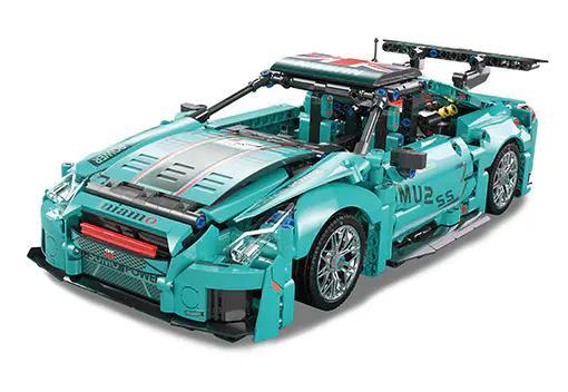 bộ lắp ráp Nissan GT-R KBOX 10229 mô hình xe đua xanh lơ cho con trai 8 tuổi giá tốt
