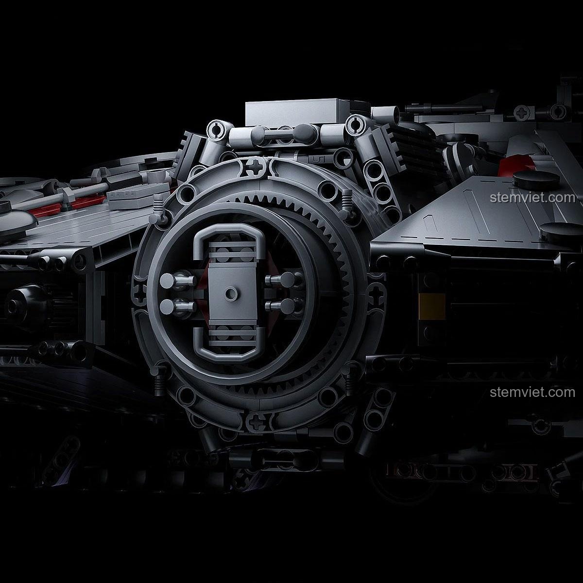 Hộp sản phẩm bộ xếp hình Tàu Thiên Niên Ưng KBOX 10521, đồ chơi lắp ghép Leaguer Heroes có điều khiển từ xa, phù hợp con trai 14 tuổi, giá tiết kiệm.