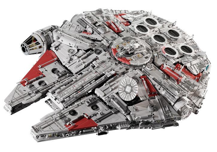 Bộ lắp ghép Tàu Thiên Niên Ưng KBOX 10521 khổng lồ, đồ chơi mô hình phi thuyền Star Wars điều khiển từ xa, kết nối app, có đèn LED, phù hợp con trai 14 tuổi, giá tốt.