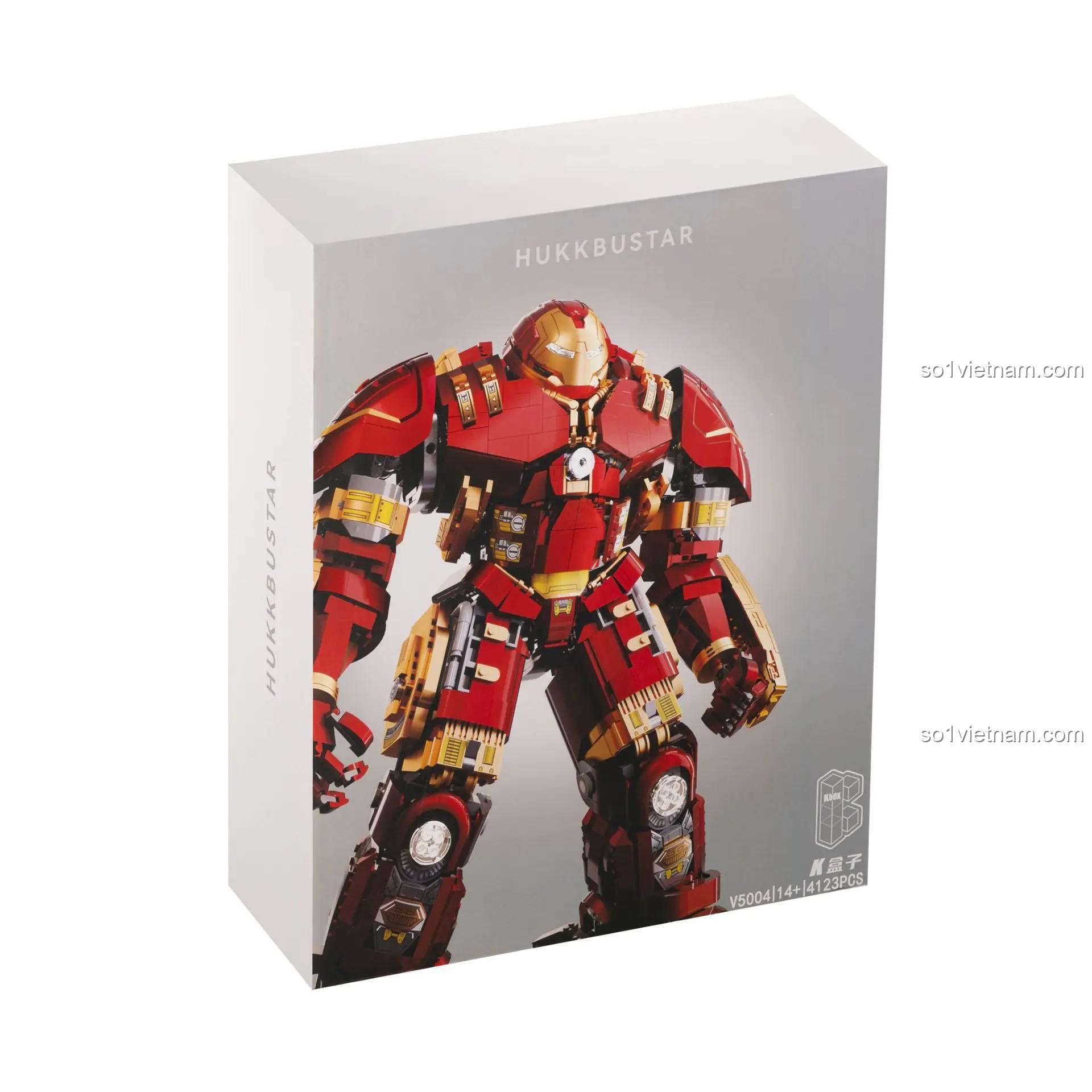 Hộp đựng bộ lắp ghép KBOX V5004 Giáp Chống Hulk MK44, đồ chơi mô hình Người Sắt Anti-Hulk, chất lượng cao.