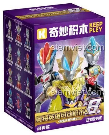 Hộp lẻ đồ chơi mô hình Keeppley 75084 Ultraman Classic Series 8 giá rẻ.