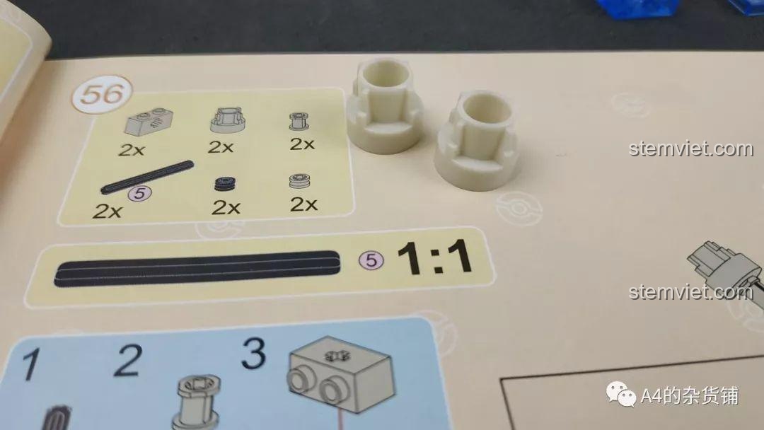 Cánh tay với pháo nước của mô hình Keeppley B0109 Pokemon Thủy Lôi Bùng Nổ - Blastoise.