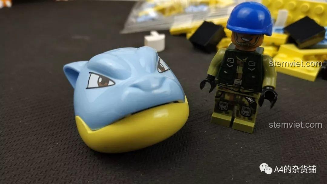 Phần đầu của mô hình Keeppley B0109 Pokemon Thủy Lôi Bùng Nổ - Blastoise.