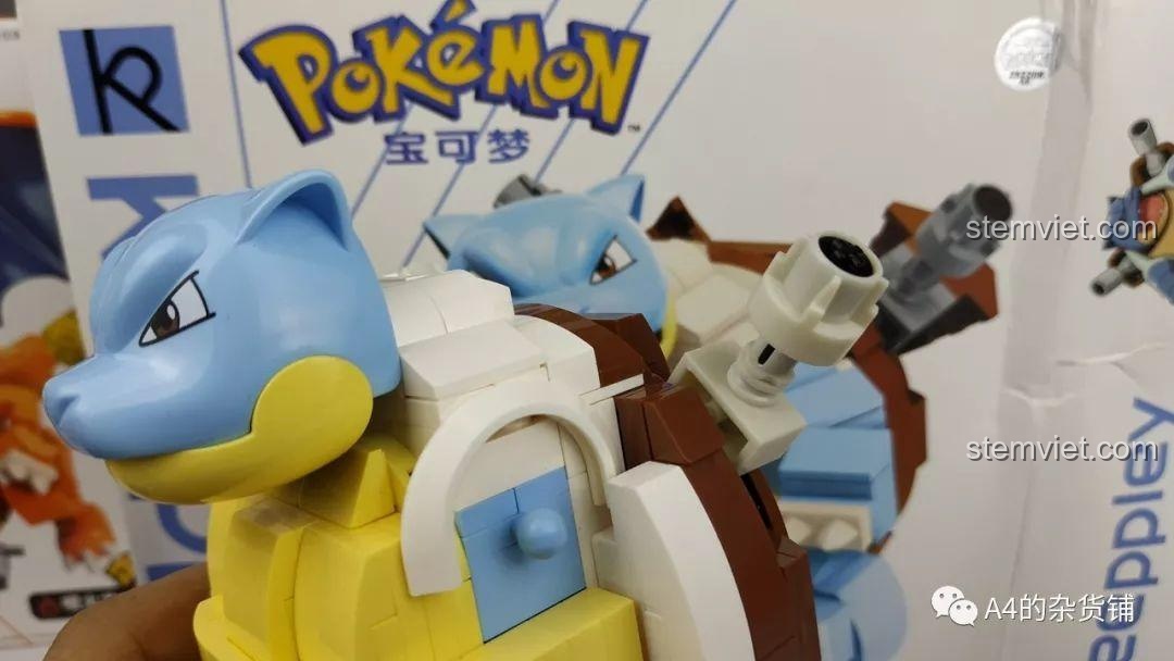 Phần đế với hiệu ứng nước của mô hình Keeppley B0109 Pokemon Thủy Lôi Bùng Nổ - Blastoise.