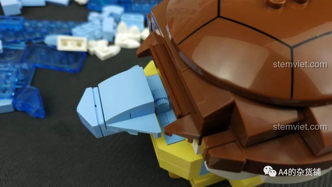 Mô hình Keeppley B0109 Pokemon Thủy Lôi Bùng Nổ - Blastoise hoàn chỉnh trên đế.