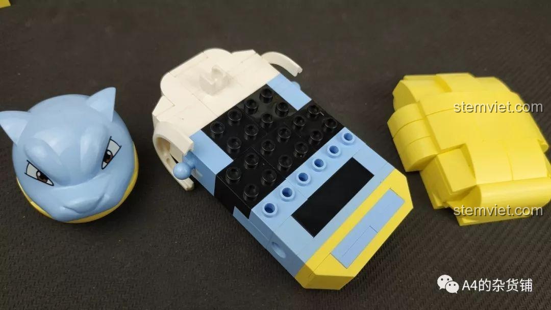 Quá trình lắp ráp phần thân chính của mô hình Keeppley B0109 Pokemon Thủy Lôi Bùng Nổ - Blastoise.