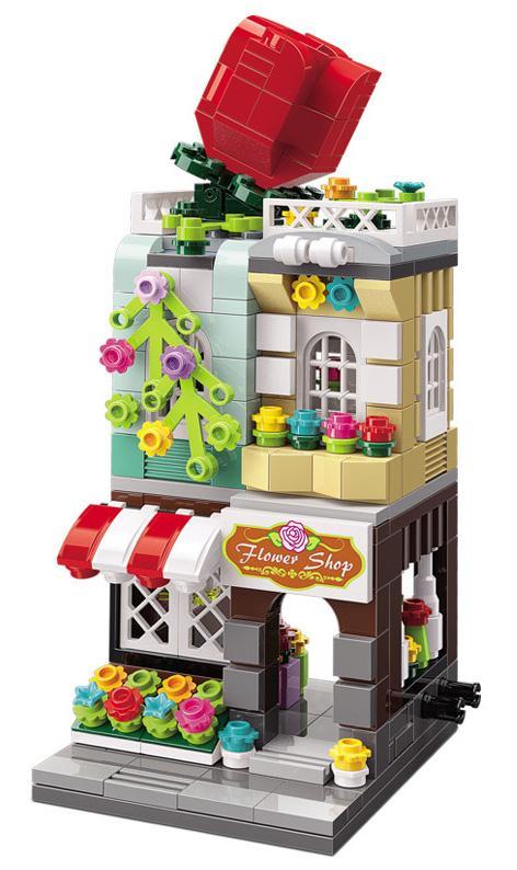 bộ lắp ghép Cửa hàng hoa, mô hình cửa hàng hoa Mãn Thiên Tinh chi tiết, đồ chơi lắp ráp cho bé gái 6 tuổi, giá tốt