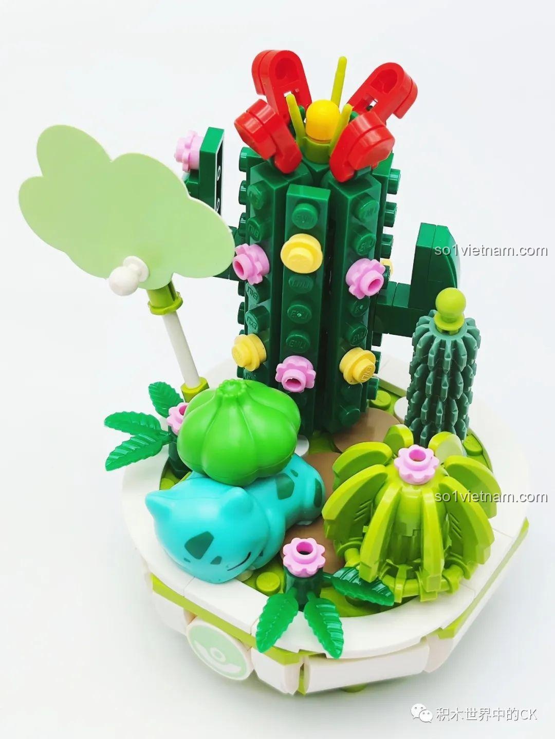 Hướng dẫn lắp ráp Keeppley K20220 Pokemon Bulbasaur Bonsai