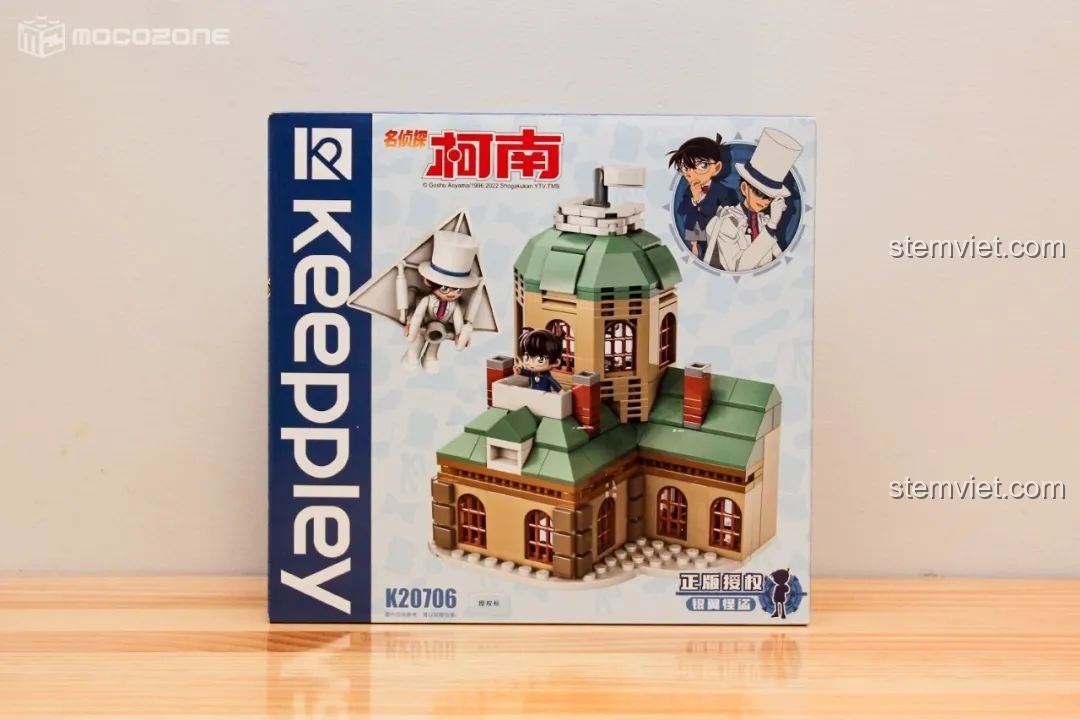 Minifigures của Conan và Kid trong bộ đồ chơi lắp ráp Keeppley Thám tử lừng danh Conan K20706, thiết kế độc đáo.