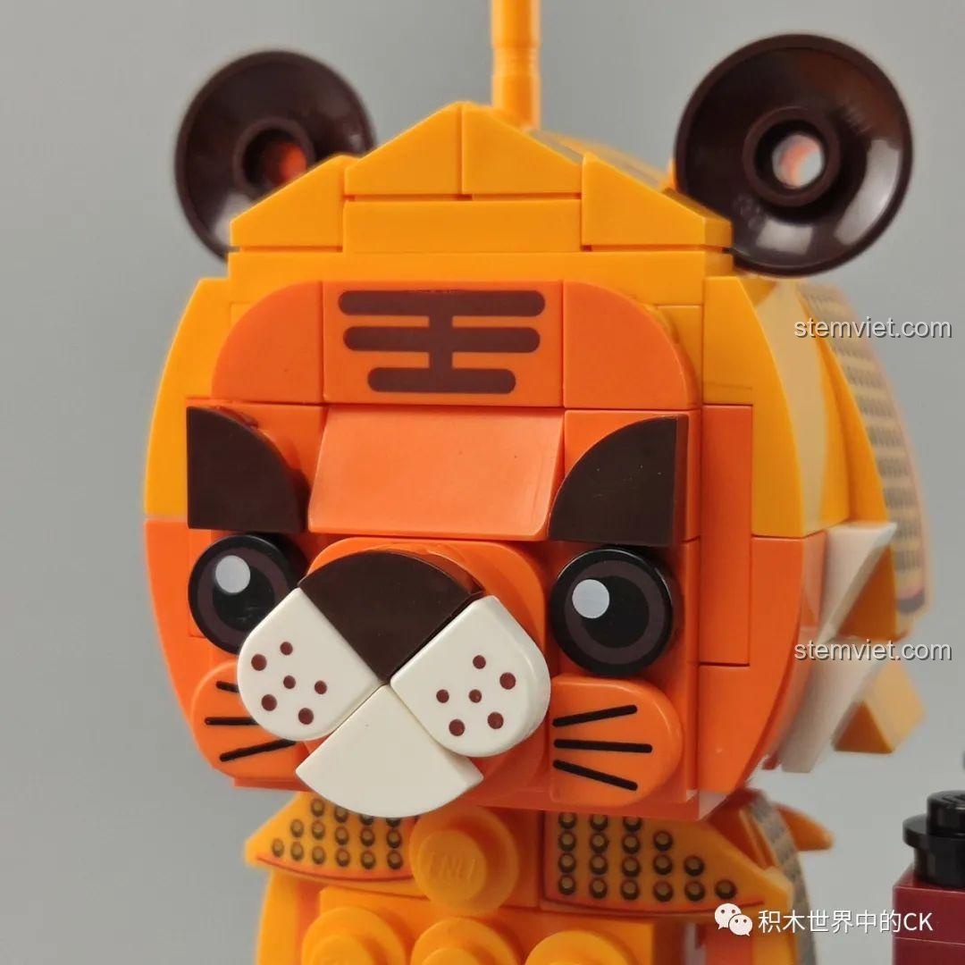 Mô hình Con Trâu Hoàng Gia Keeppley K10132 và Mô hình Con Chuột Hoàng Gia K10131, thiết kế BrickHeadz độc đáo, cho bé trai, bé gái 6 tuổi.