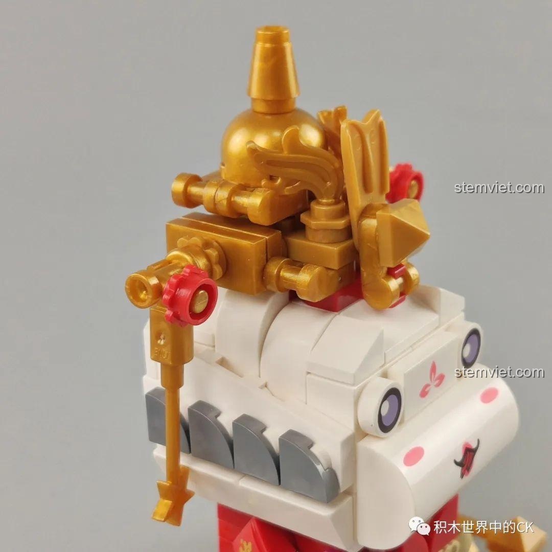 Mô hình Con Rồng Hoàng Gia Keeppley K10135 và Mô hình Con Rắn Hoàng Gia K10136, thiết kế BrickHeadz độc đáo, cho bé trai, bé gái 6 tuổi.